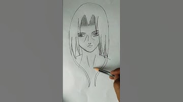 How to Draw Itachi Uchiha (Naruto) - Easy Tutorial#viral #drawing #reels #art #sketch #shortvideo