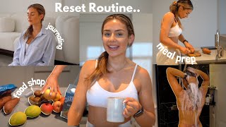 SUNDAY RESET ROUTINE: meal prep, journalling, self care & cleaning