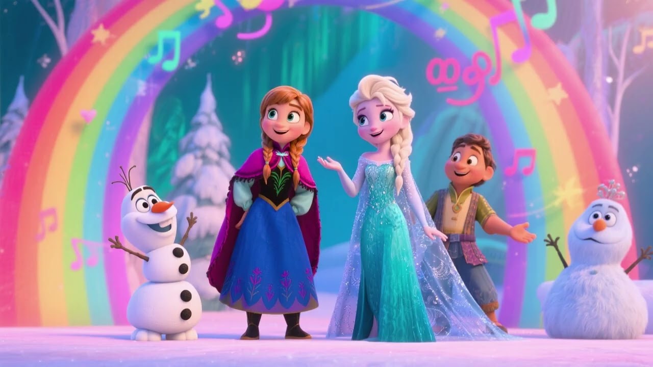 “Elsa and Magical Rainbows 4 🌈❄️ | Magical Kids Rainbow Song”