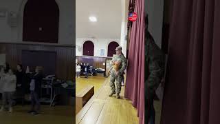 Army Son Surprises Teacher Mom During Lost And Found Day At School
