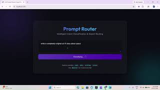 LLM Prompt Router for Intent Classification — Python Flask & OpenAI