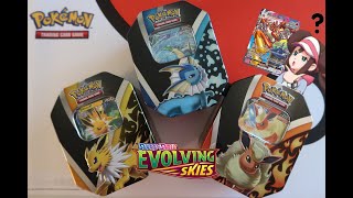 Pokemon TCG: ALL Eevee Evolutions Tins Opening!! (Blaziken VMAX Alternate Art!?)