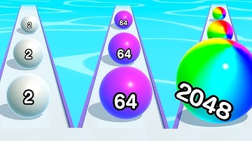 MAX LEVELS - Ball Run 2048 🏐🏀💣 - All Levels Gameplay Walkthrough Android ,iOS NEW UPDATE #gameplay