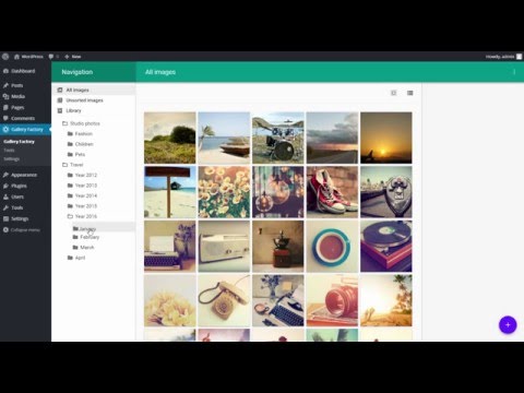 Gallery Factory Wordpress plugin overview