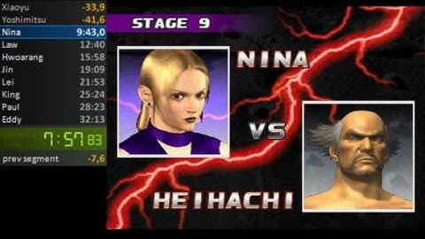 Tekken 3 - unlock Theater Mode easy 1 round, 32:00