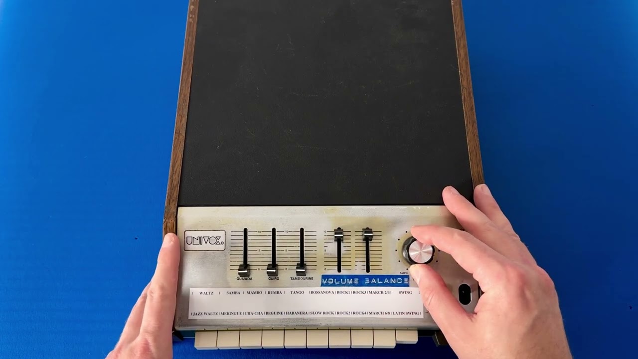 UNIVOX SR-95 (Korg Mini Pops 7) - A Vintage Analog Preset Drum