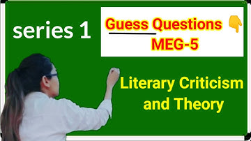 Meg 5 Important questions for IGNOU exam