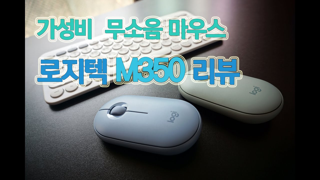가성비 무소음 마우스 로지텍 M350 페블(PEBBLE) 심플 리뷰