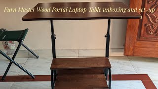Furn Master Wood Portal Laptop height adjustable Table #rawvideos