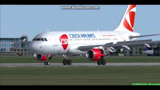 Czech Airlines A319 Prague Vaclav Havel Airport Lkpr Landing Fs9