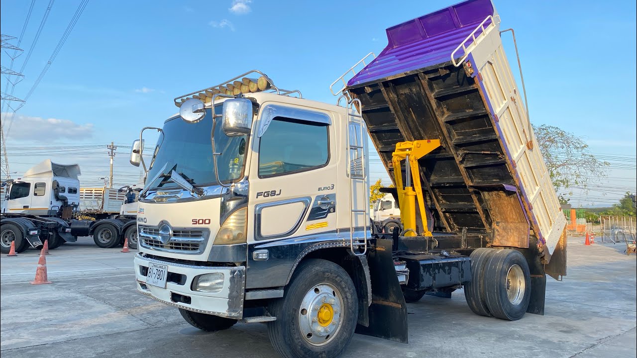 6ล้อดั๊มพ์ใหญ่ HINO 212แรงคอม ปี58 ไมล์160,000กิโล ใช้งานน้อย อดีตรถเทศบาล ส่ง22,000 บาท #รถมือสอง 