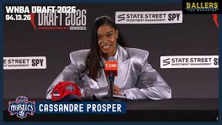 Cassandre Prosper is Headed to Washington!🏀🔥| 2026 WNBA Post-Draft Press Conference | 04.13.26
