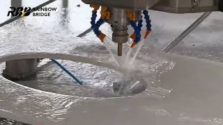 Stone Edge Milling | Real Operation of 5-Axis Machine Profile