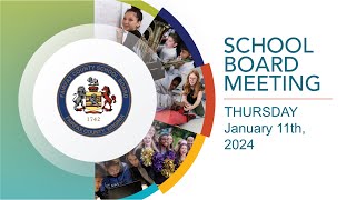 FCPS School Board Meeting - 1/11/2024 screenshot 1