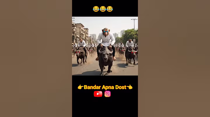 Bandar Ka Bhai Vidhayak Hai - Lafra ho gaya re 😎Part3 Funny monkey video #Bablu #Aivlog  #Ai #shorts