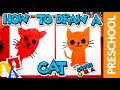 How To Draw A Cat - Preschool
