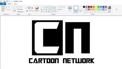 How to draw a variant Cartoon Network logo using MS Paint | How to draw on your computer