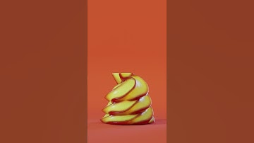 Ice cream swirl MPM solver #Houdini #Karma