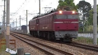 【JR貨物】 9056レ ED76重連単機