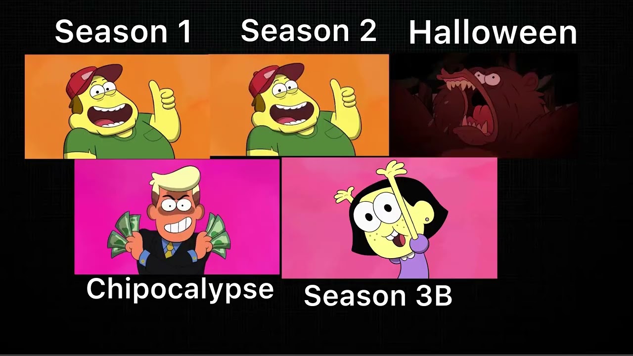 Big city greens intro comparison (Season 1,Season 2,Halloween,Chipocalypse,Season 3B)