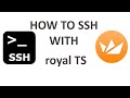 Ssh terminal access to linux server with royal ts on windows