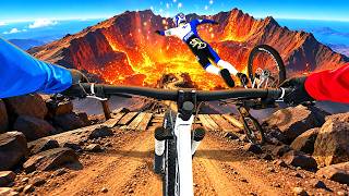 Biking Down a VOLCANO Was a Terrible Idea in Descenders