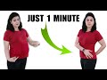 Just 1 min easy exercise to lose belly fat in 7 days