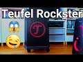 Teufel Rockster UNBOXING + sound test 250 Subs Special !!! Event sound in &quot;portable form&quot; (English)