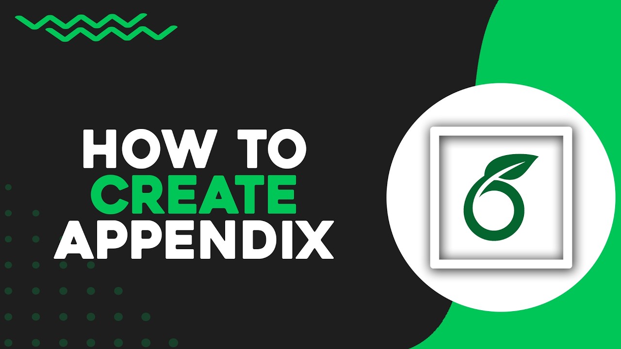 How To Create Appendix in Overleaf (Quick Tutorial) - YouTube