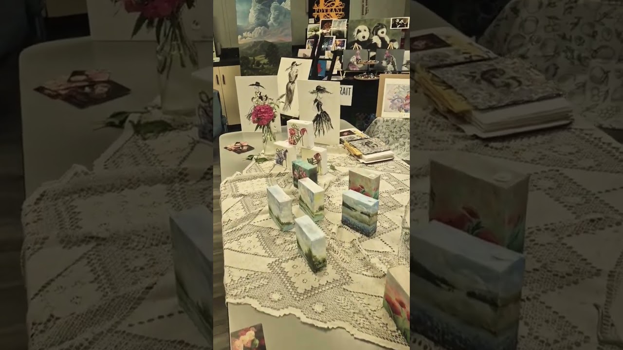 She found her happy place at the Art Corner | Art in Garden 