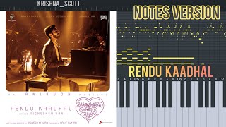 Rendu Kaadhal Piano Notes Mobile | KaathuVaakula Rendu Kaadhal | Anirudh Ravichander | FL Studio