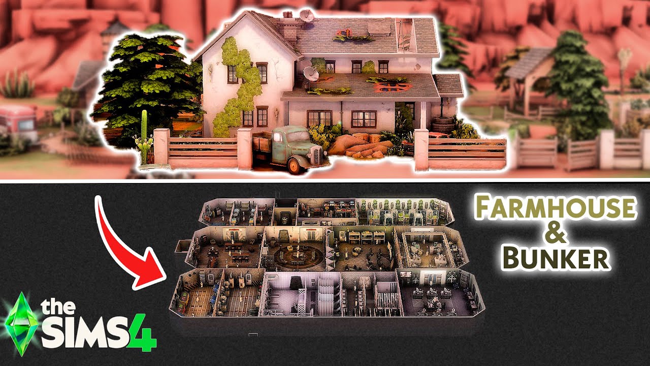 Abandoned Farmhouse🌾with Underground Bunker📡Speedbuild & Voiceover (No CC)