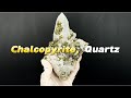 Chinese mineral specimen: Chalcopyrite, Quartz from Fengjiashan, Daye, HuBei, China.