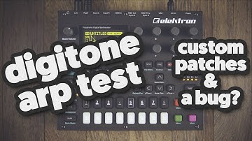 Elektron Digitone ARP test. A custom patches demo! (incl. bug?)