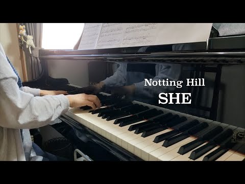 「She（忘れじの面影） / エルヴィス・コステロ 」ピアノ  映画「ノッティングヒルの恋人」より  ピアノ 電子楽譜カノン  ピアノ・ソロ（中級）【２児の母が弾いてみた】
