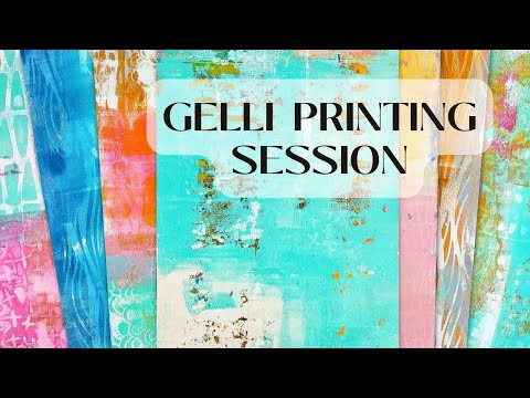 Gel Printing Session (Video Tutorial) – Susanne Rose Art