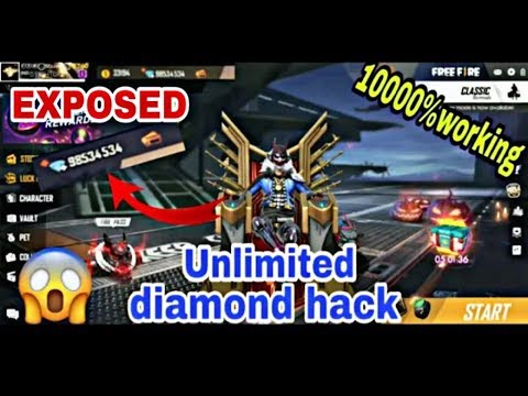 FREE FIRE HACK UNLIMITED DIAMOND NEW TRICK || UNLIMITED ...