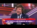 "Soy provida y el papa es un imbécil" Javier Milei con Viviana Canosa- 10/11/20