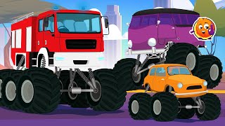 Types of monster trucks for kids | Learn to count