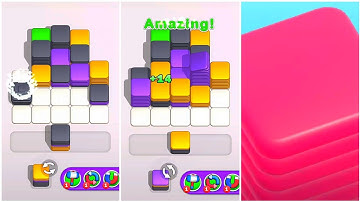Hexa Stack N Sort Gameplay 15 , Android Games ios Walkthrough Simulator Think Brain Puzzle