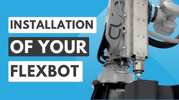 The installation of a Flexbot robot 3D printer by CEAD!