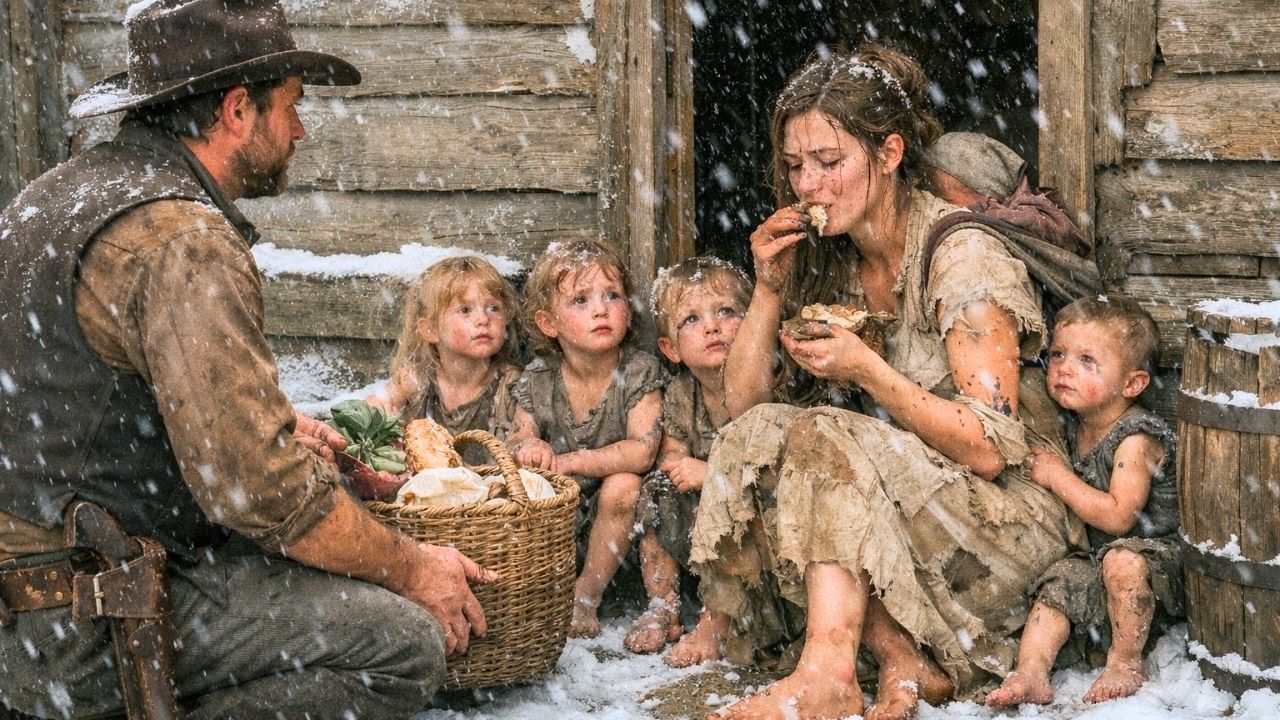 He Saw Her Sharing Scraps with Her Children — The Rancher Sent Food and Stayed Silent