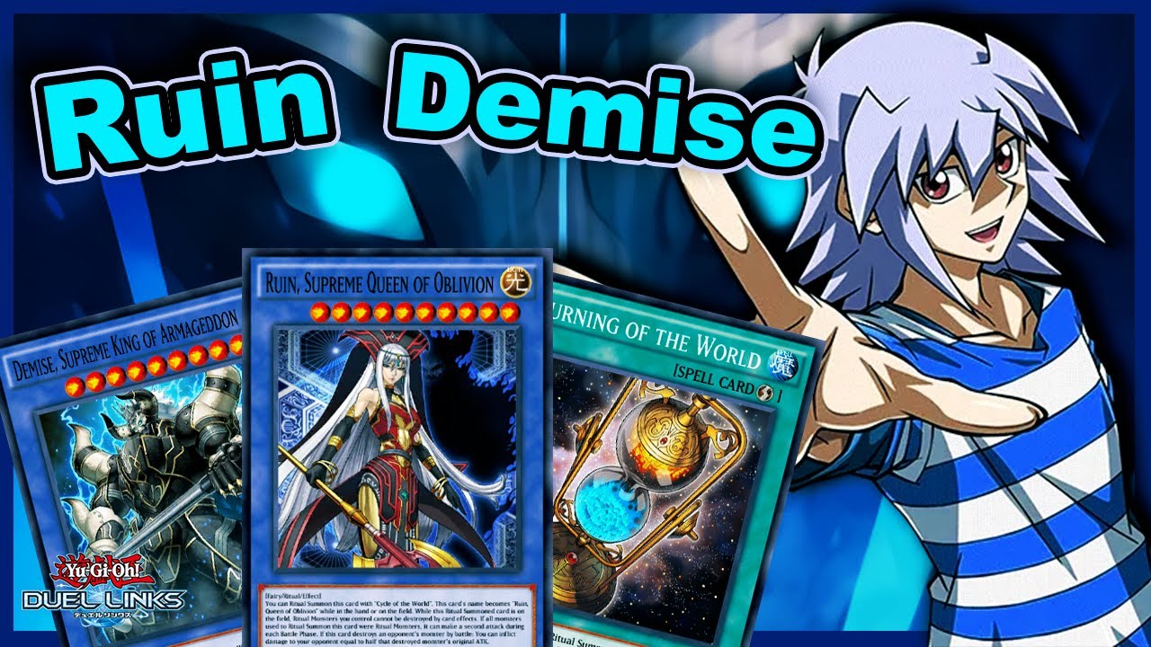 RUIN and DEMISE, Armageddon and Oblivion, King and Queen! Most Underrated  Ritual Deck! [Duel Links]