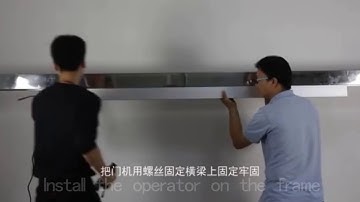Installation for the linear magnetic drive sliding door opener