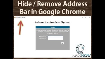 Hide / Remove address bar in google chrome