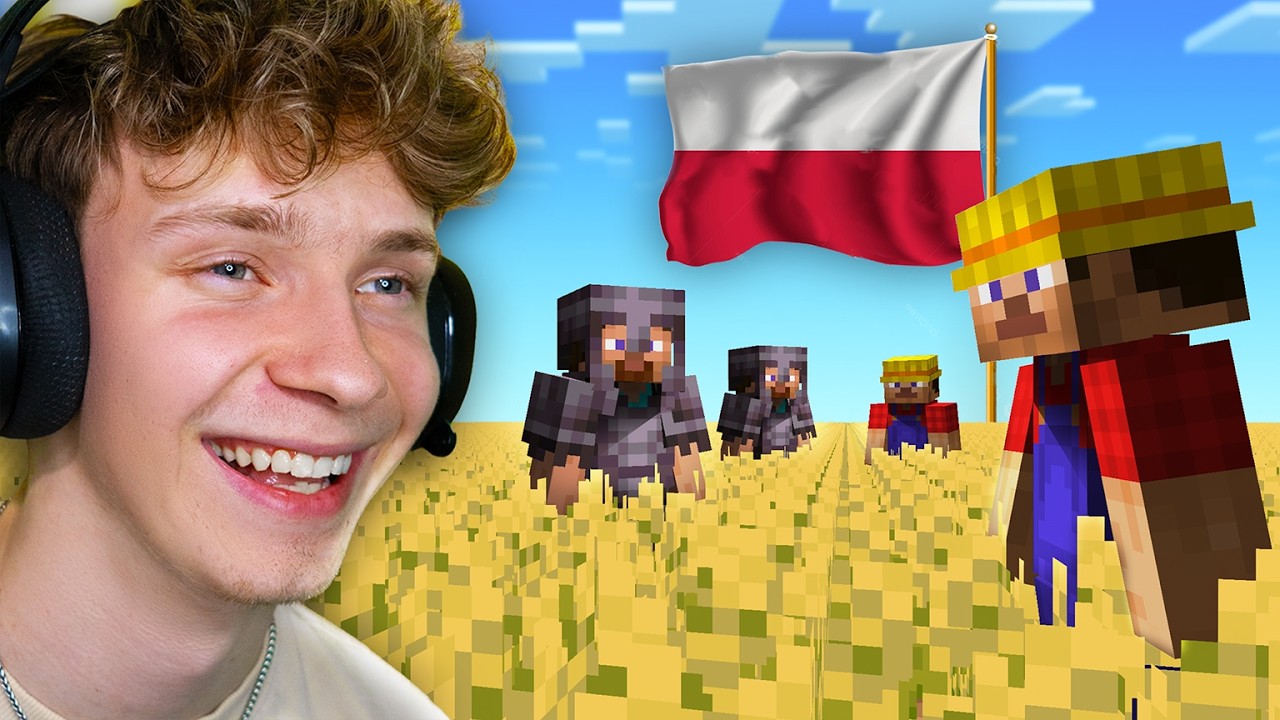 100 Graczy Symuluje CYWILIZACJE w MINECRAFT