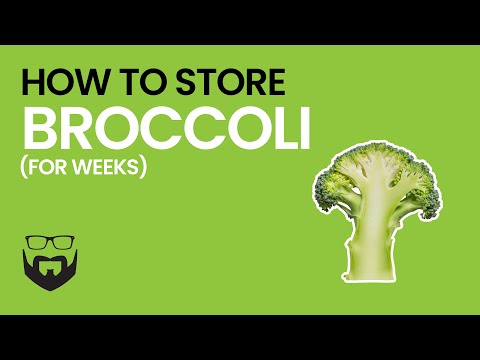 Video: How To Store Broccoli Properly