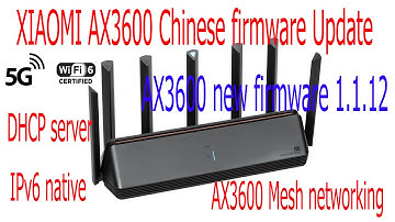 HOW TO UPDATE XIAOMI AIoT Router AX3600 NEW FIRMWARE