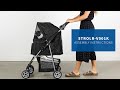 Strolrv001k four wheel pet stroller assembly by vivo