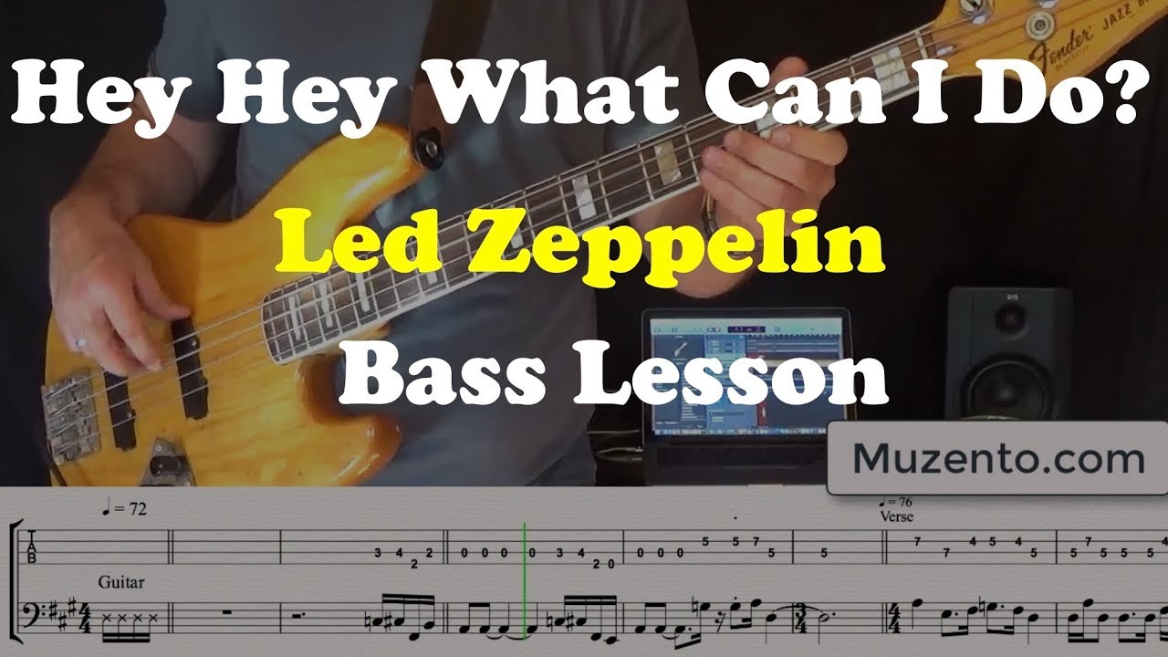 Hey Hey What Can I Do Bass Tab